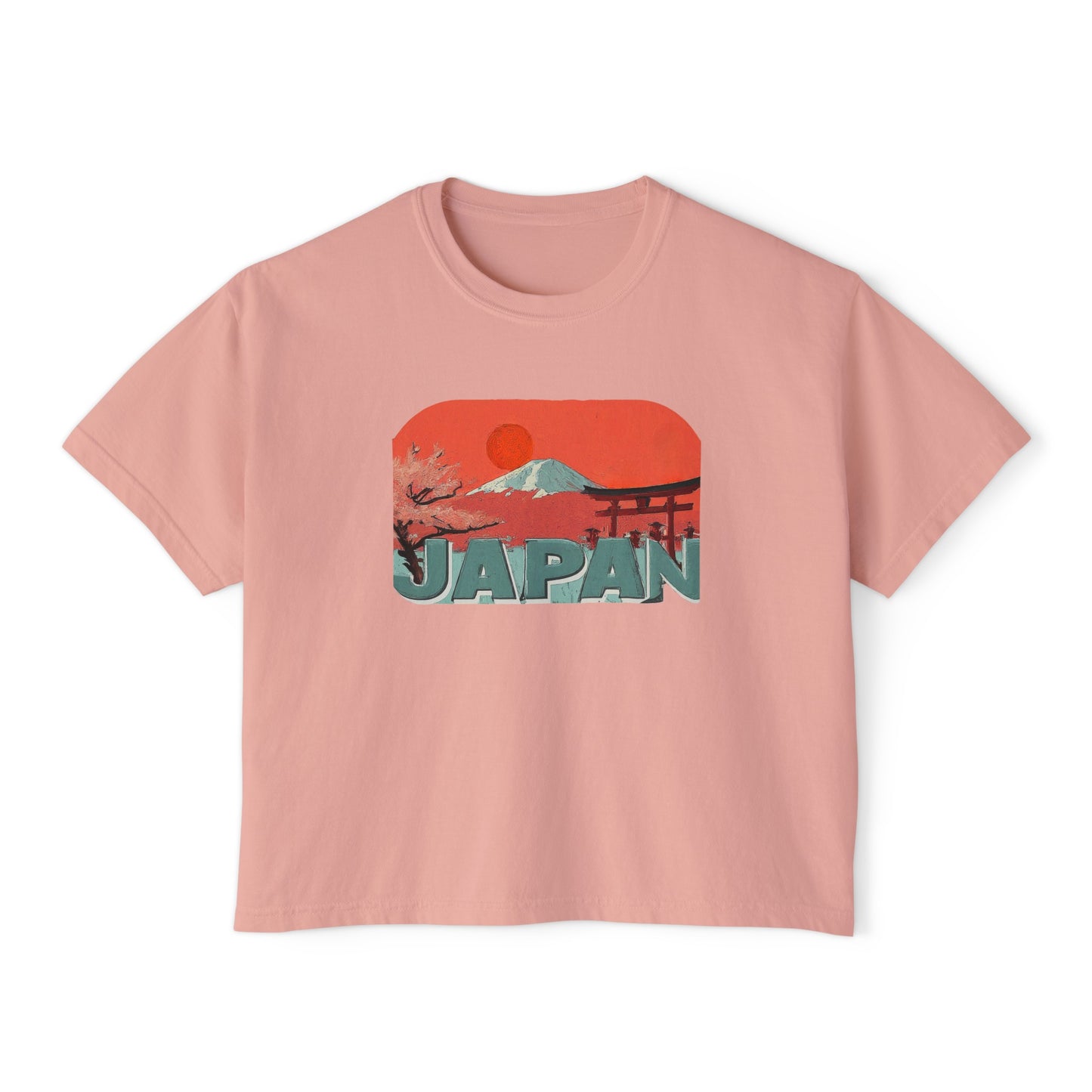Japan Mt. Fuji Women's Crop T-Shirt