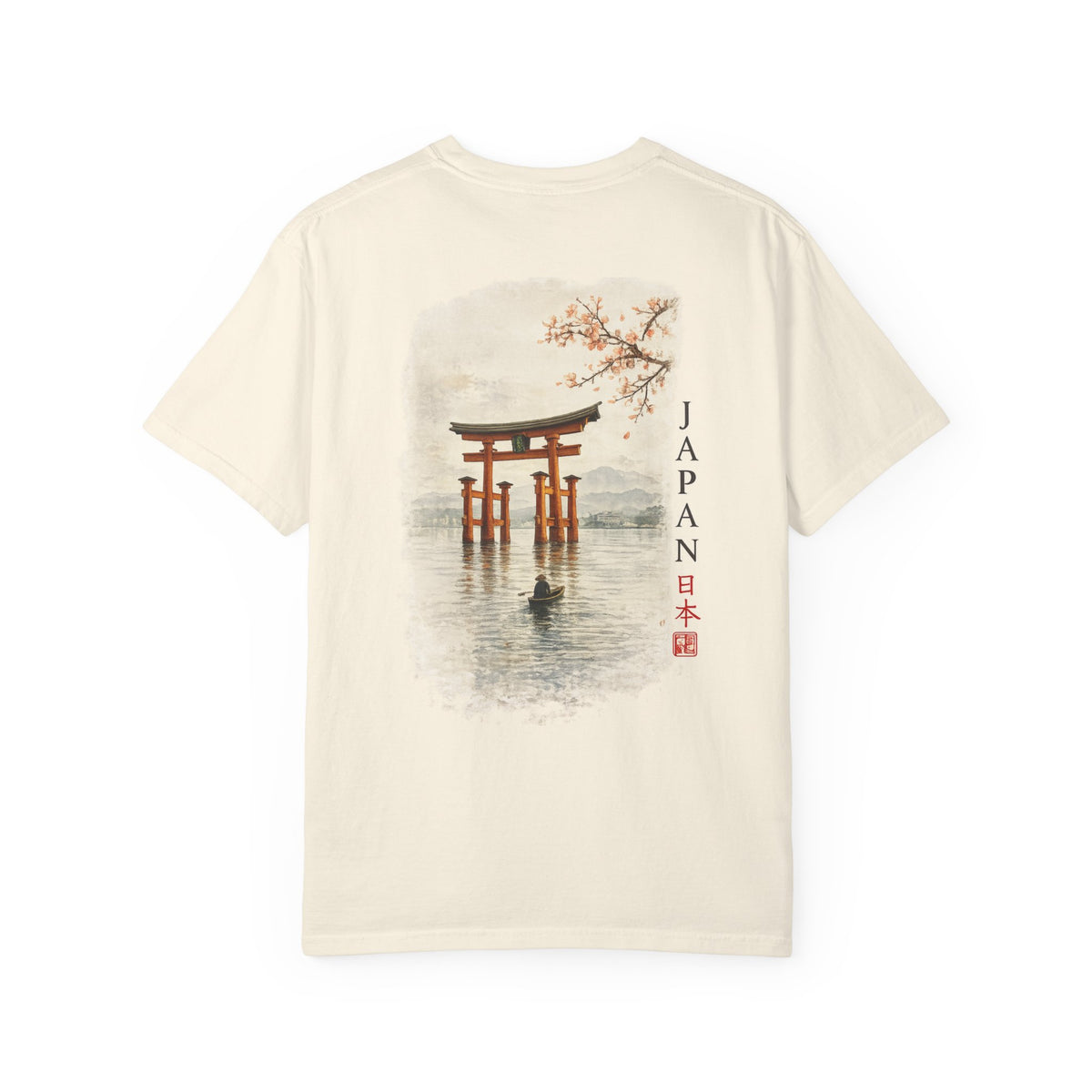 Japan Torii Gate Miyajima Shrine T-Shirt, view 5