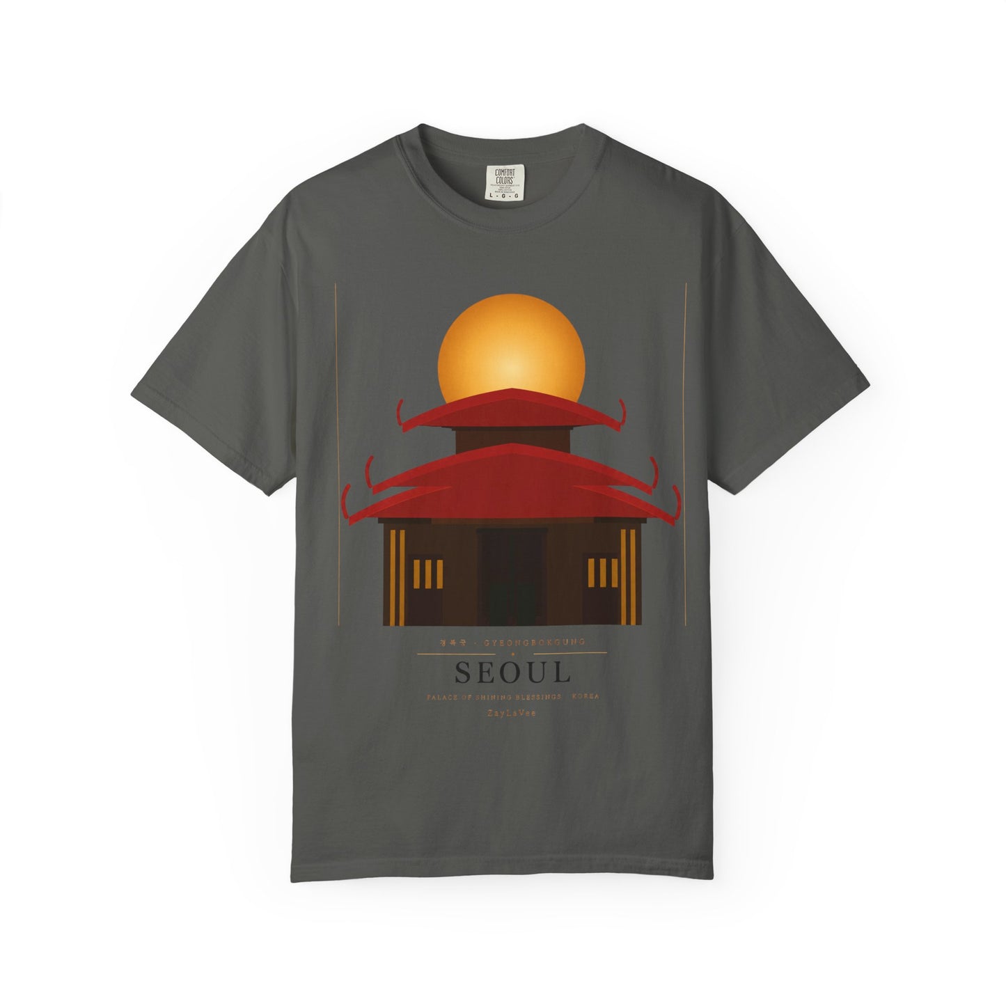 Seoul Pagoda Sunset T-Shirt, view 5