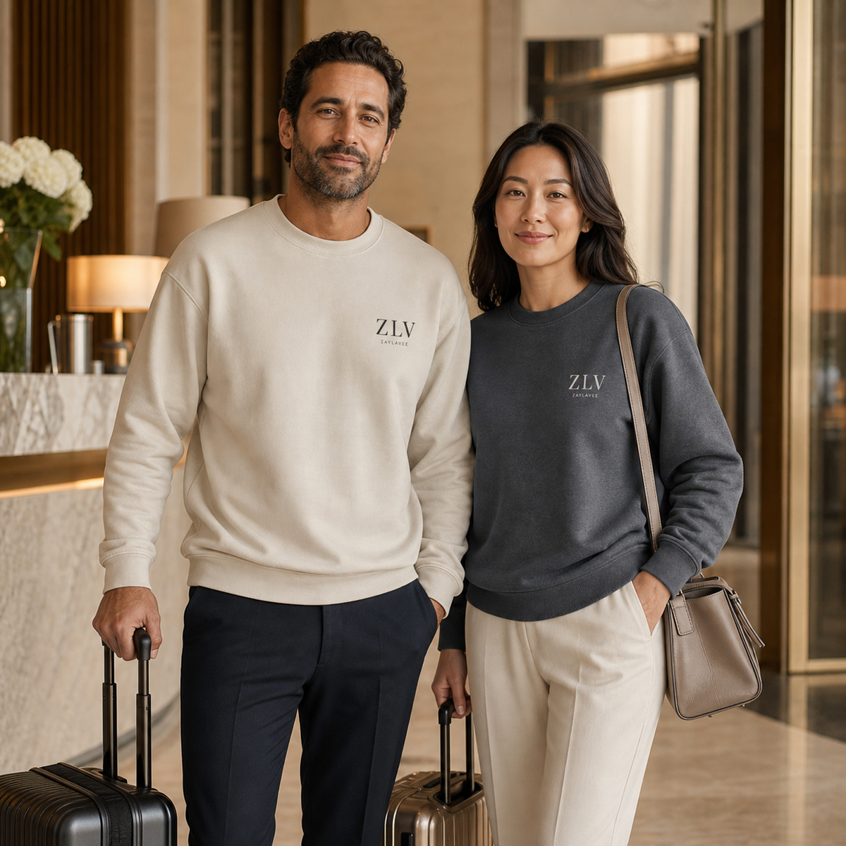 ZLV Minimalist Logo Crewneck Sweatshirt, view 5