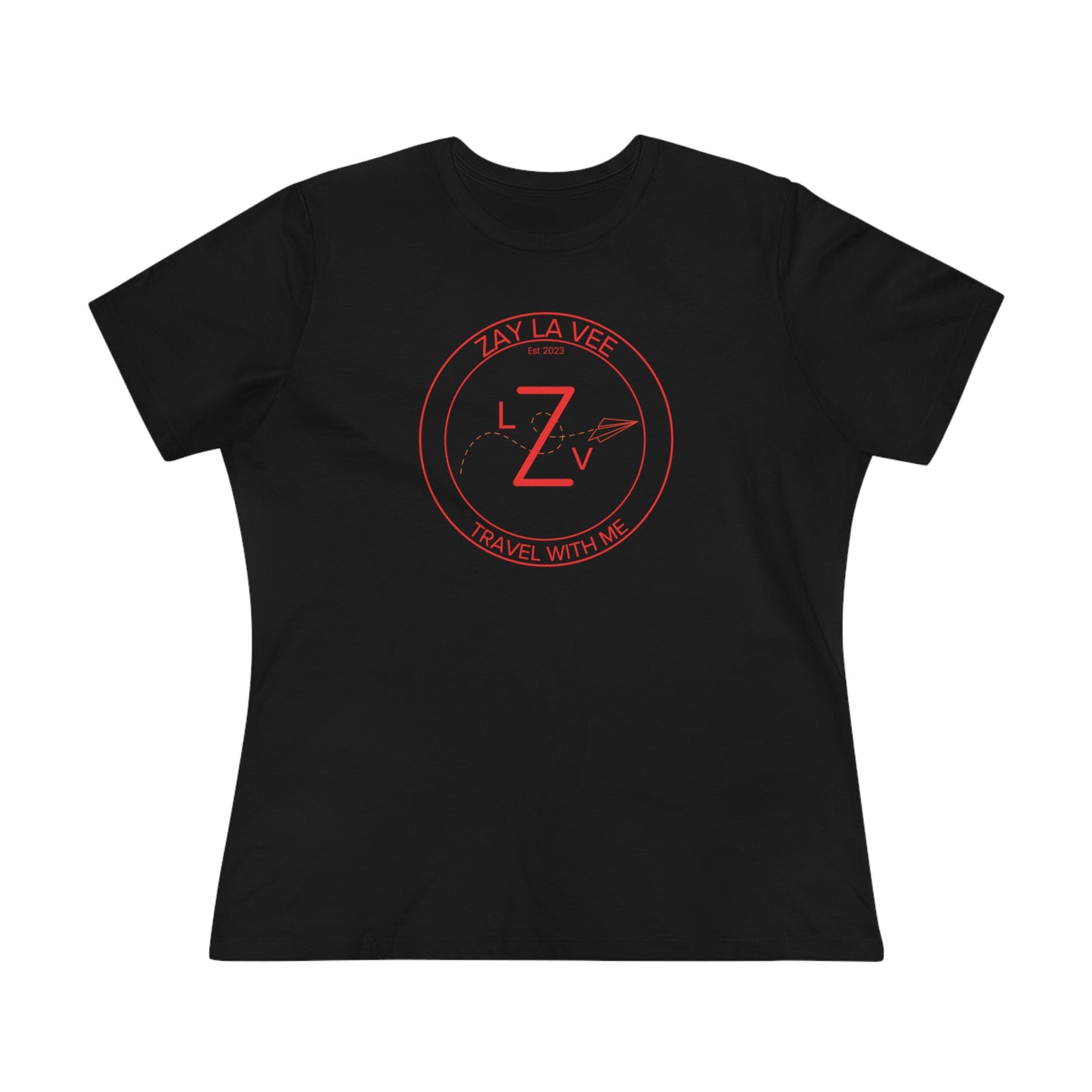 Zay La Vee Round Red Logo- Women's T-Shirt