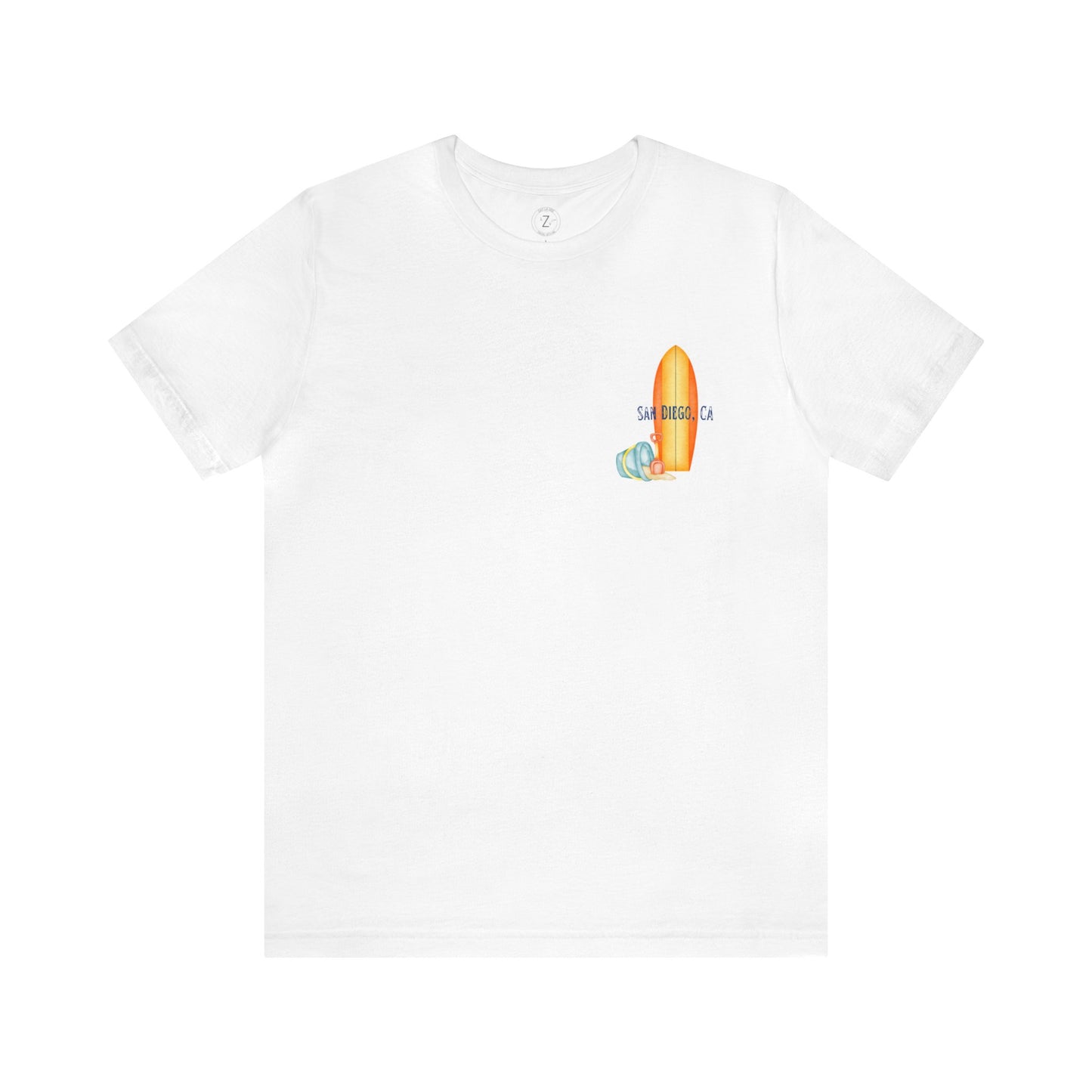 San Diego Beach- Unisex T-Shirt (Back Print)