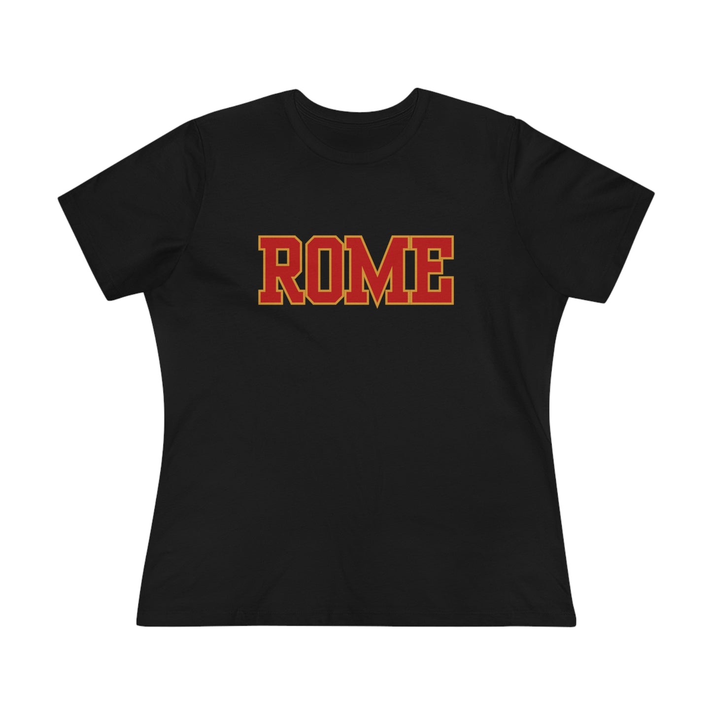 Italy Rome Block Font- Women's T-Shirt