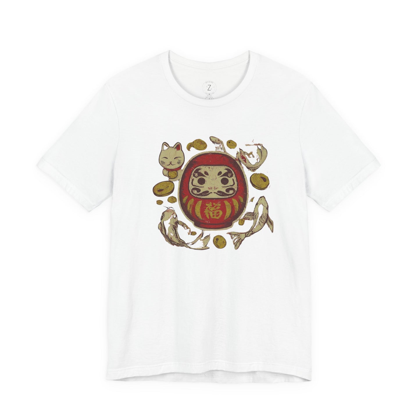 Japan Lucky Daruma Vintage T-Shirt, view 5