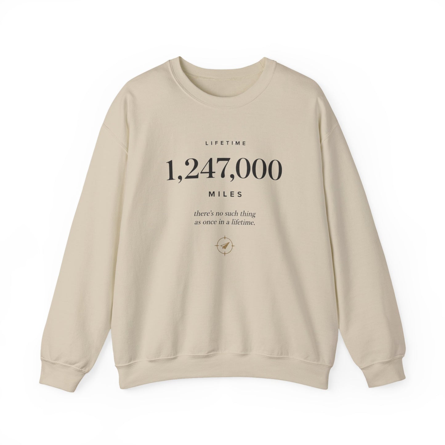 1,247,000 Miles Traveled Vintage Crewneck Sweatshirt