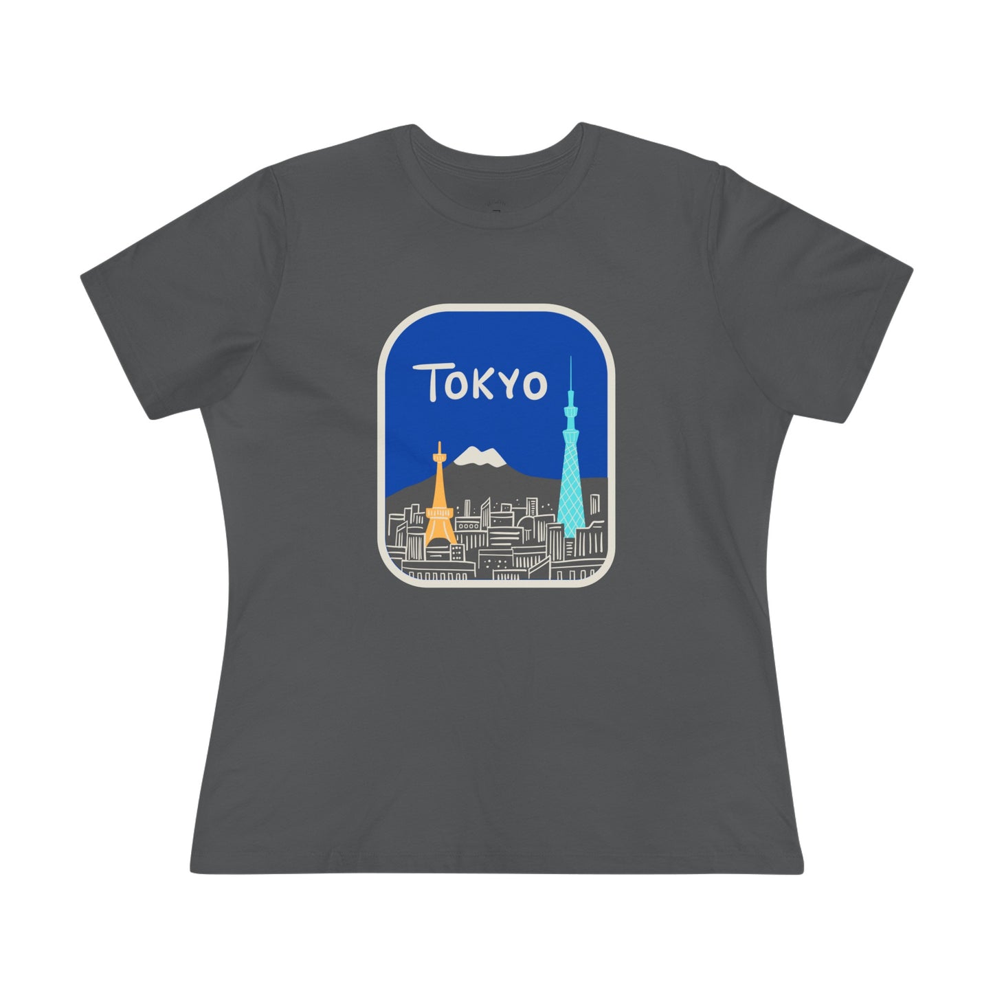 Tokyo Tower and Skytree- Women's T-Shirt