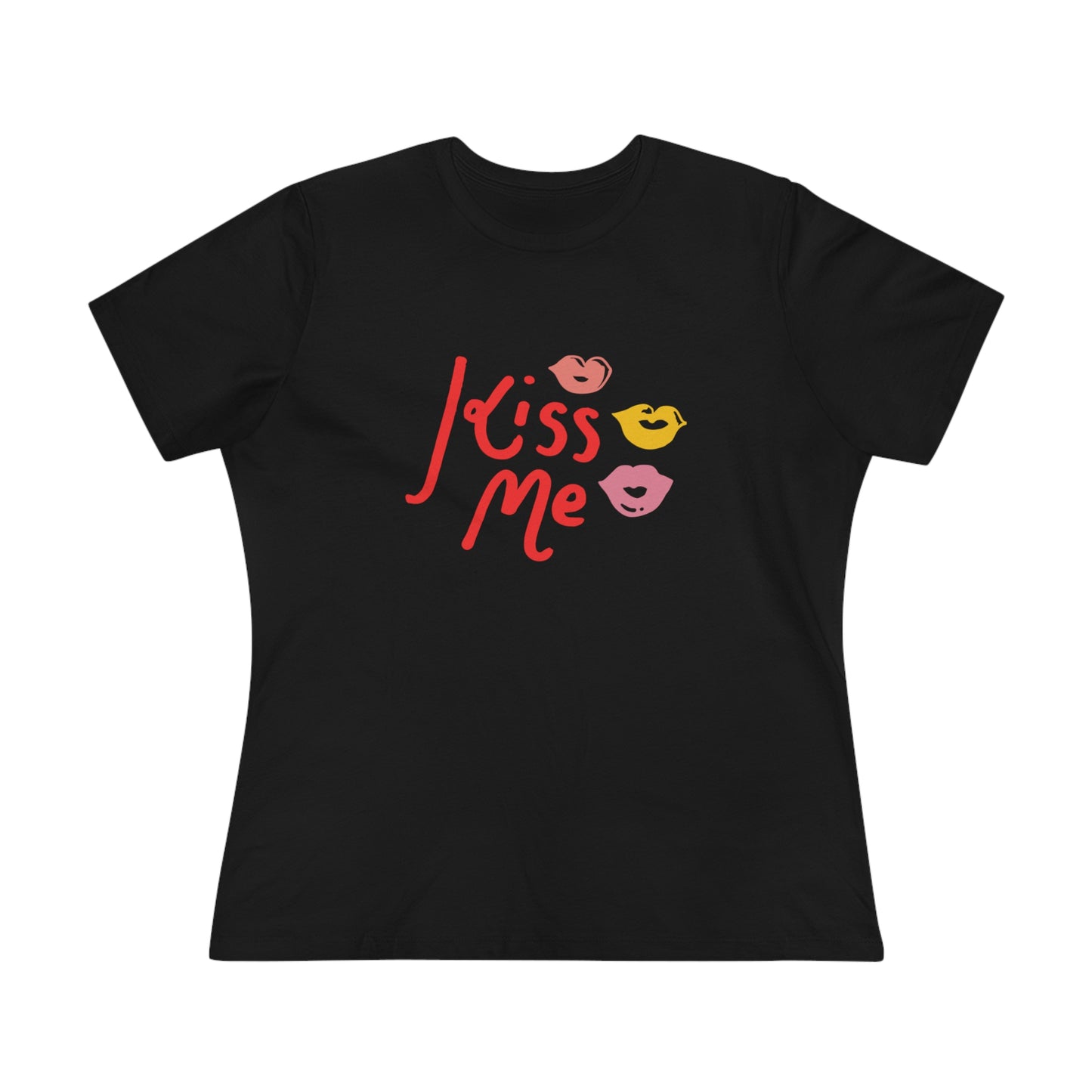 Kiss Me Color Lips- Women's T-Shirt