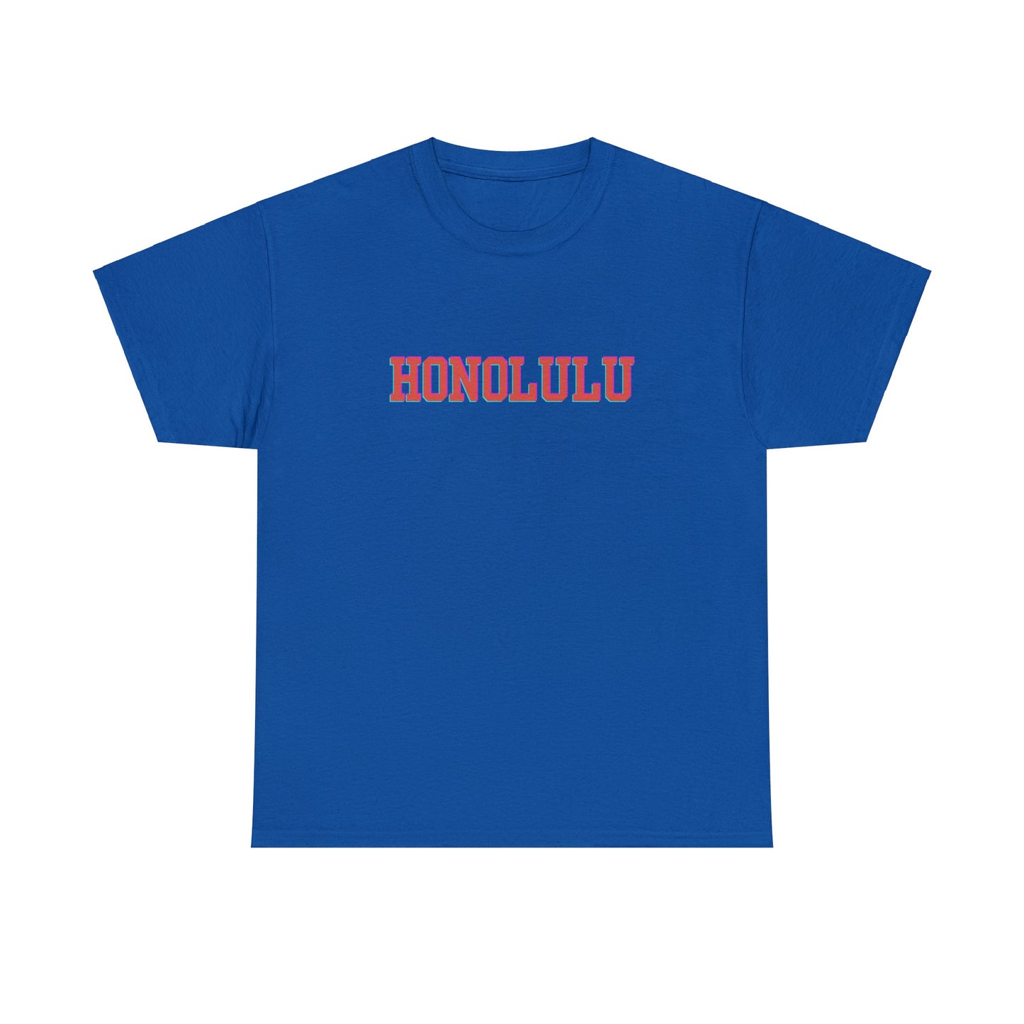 Hawaii Honolulu Block Font- Unisex T-Shirt