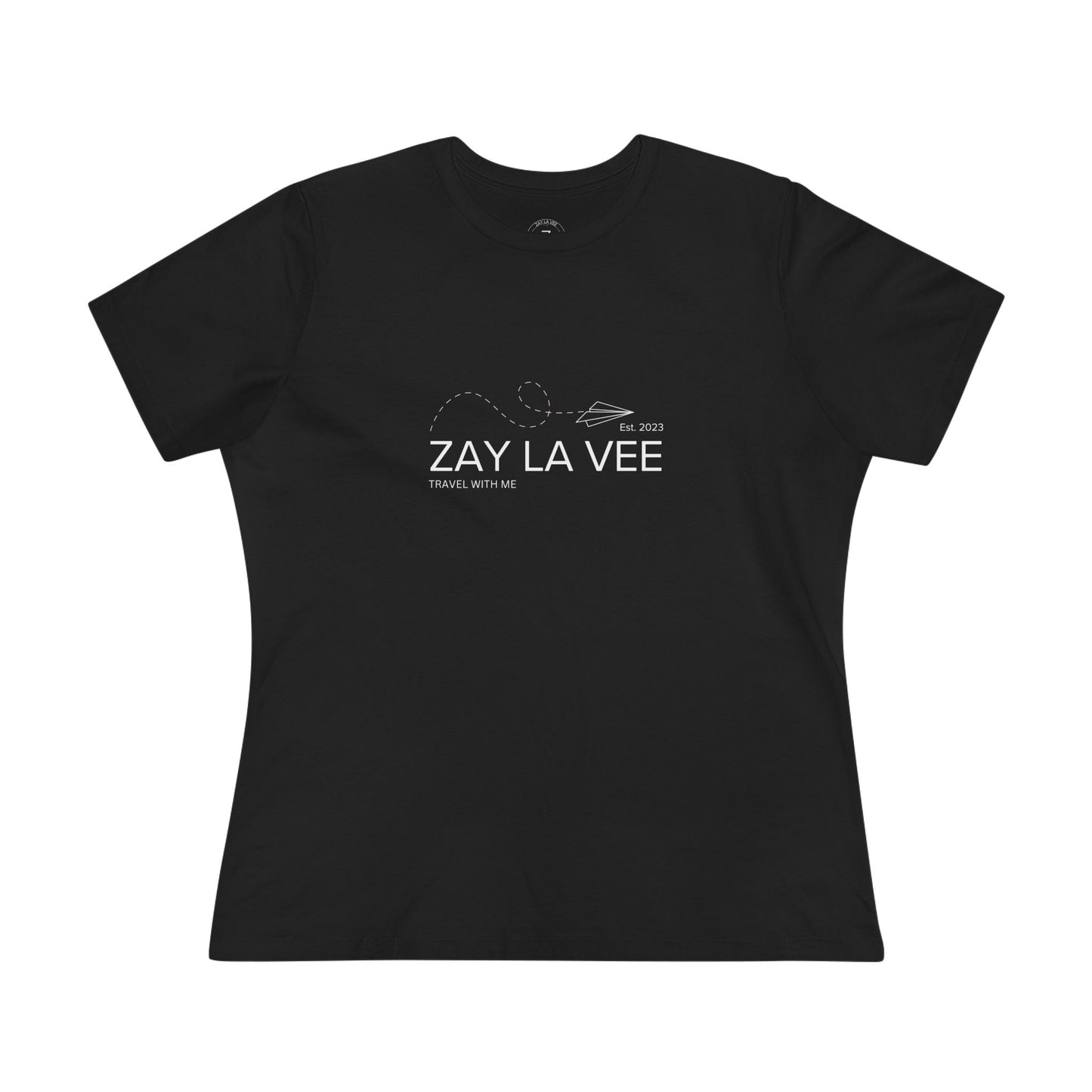 Zay La Vee Flat Logo Women's T-Shirt, view 4