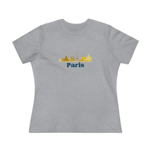 Paris City Skyline- Women's T-Shirt