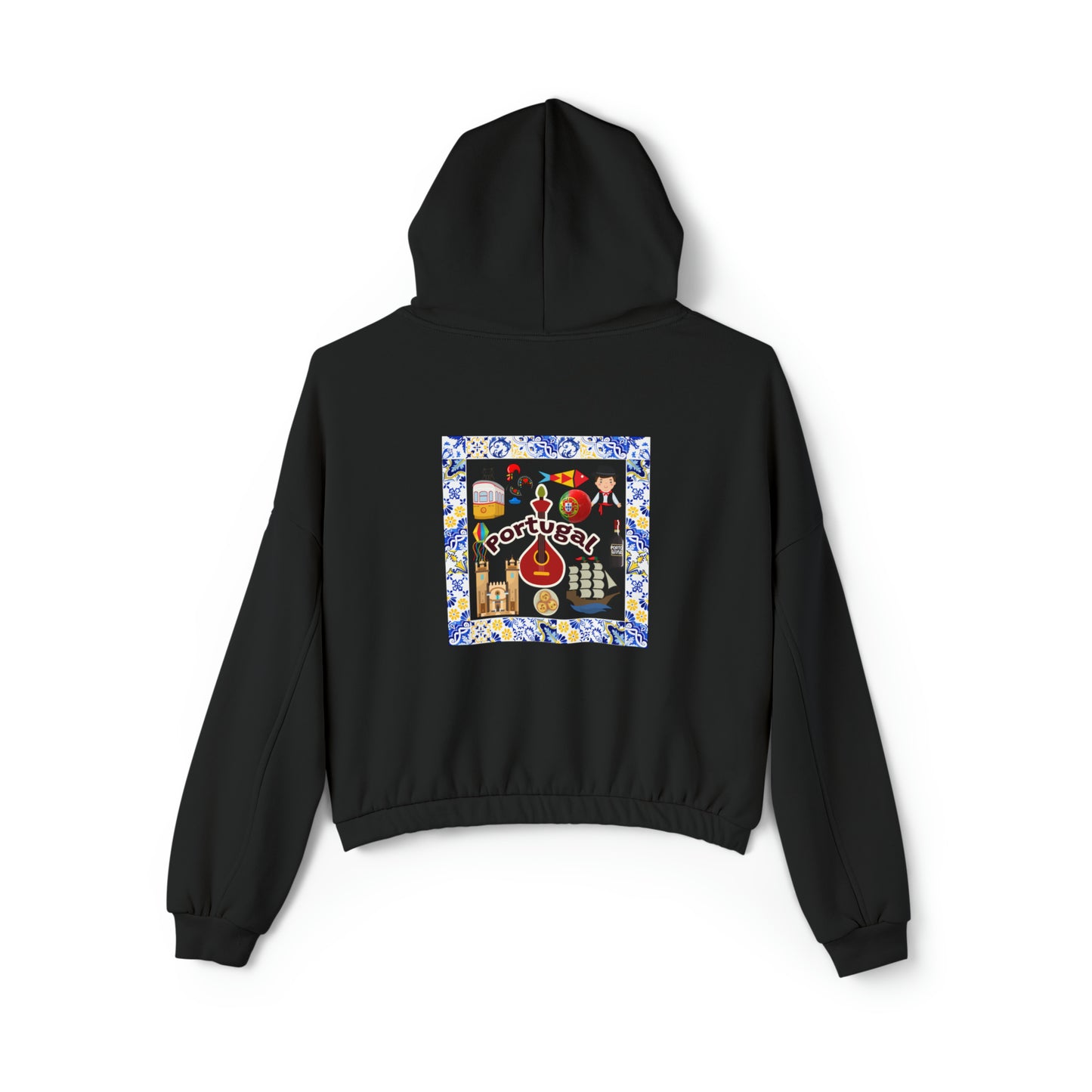 Portugal Icons- Women's Cinched Hoodie (back print)