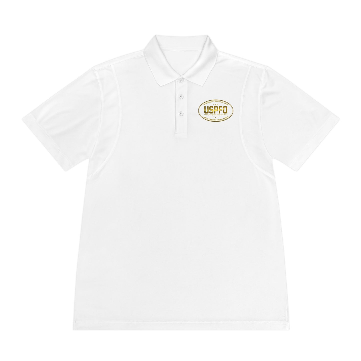 USPFO Gold Oval- Sport Polo Shirt