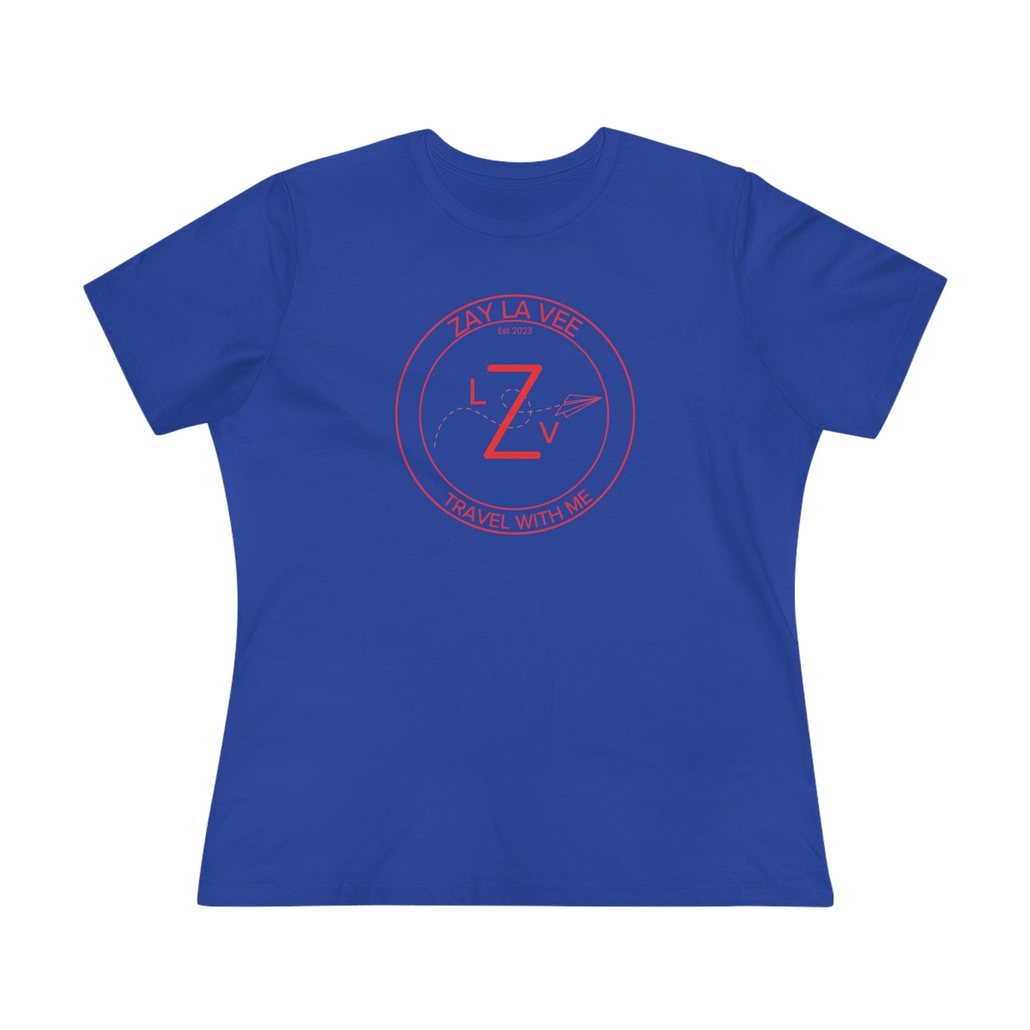 Zay La Vee Round Red Logo- Women's T-Shirt