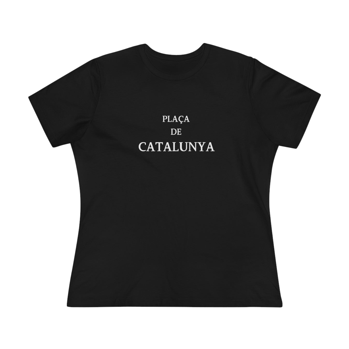 Barcelona Placa de Catalunya Font- Women's T-Shirt