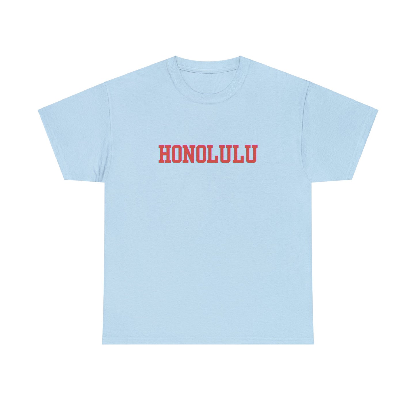 Hawaii Honolulu Block Font- Unisex T-Shirt