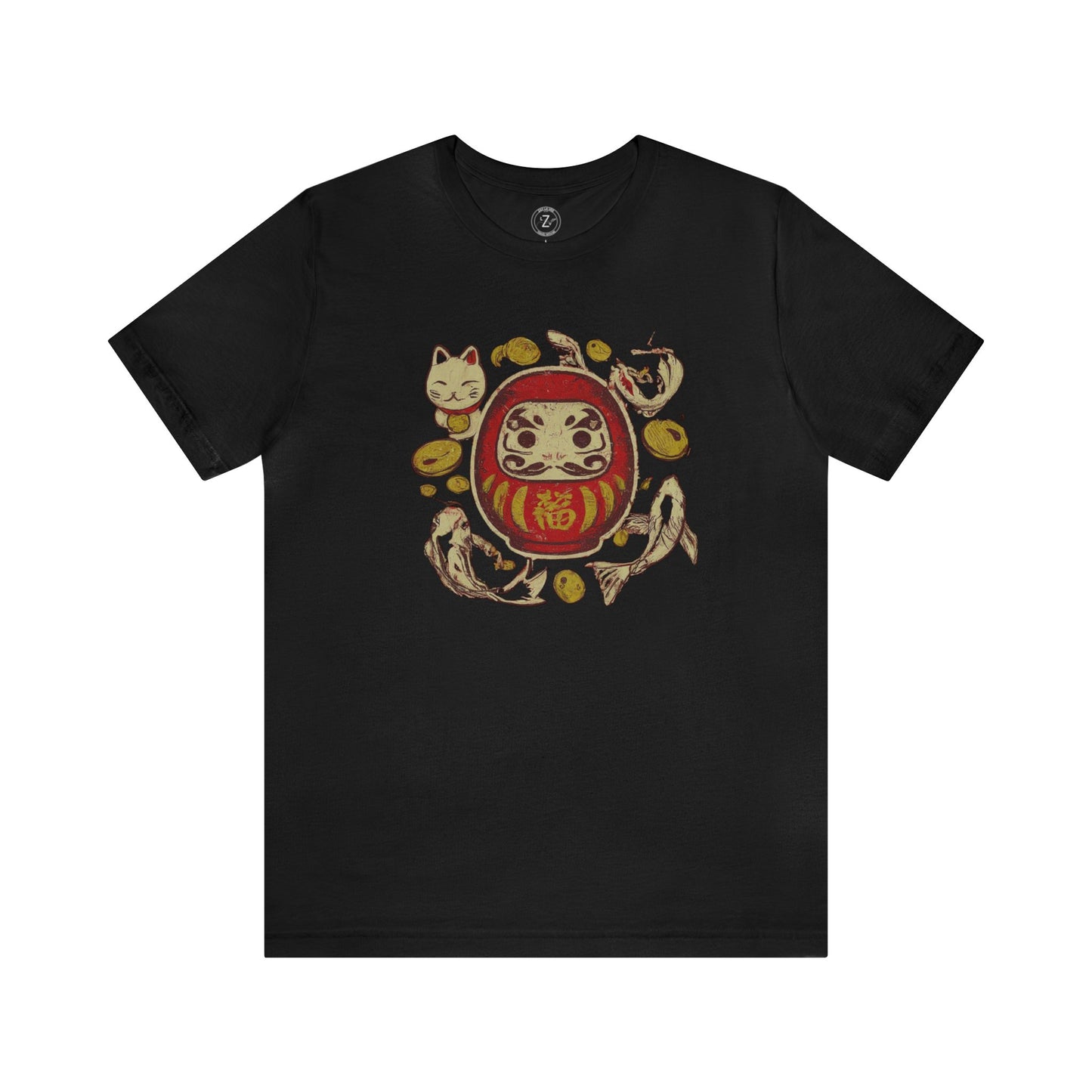 Japan Lucky Daruma Vintage-  Unisex T-Shirt