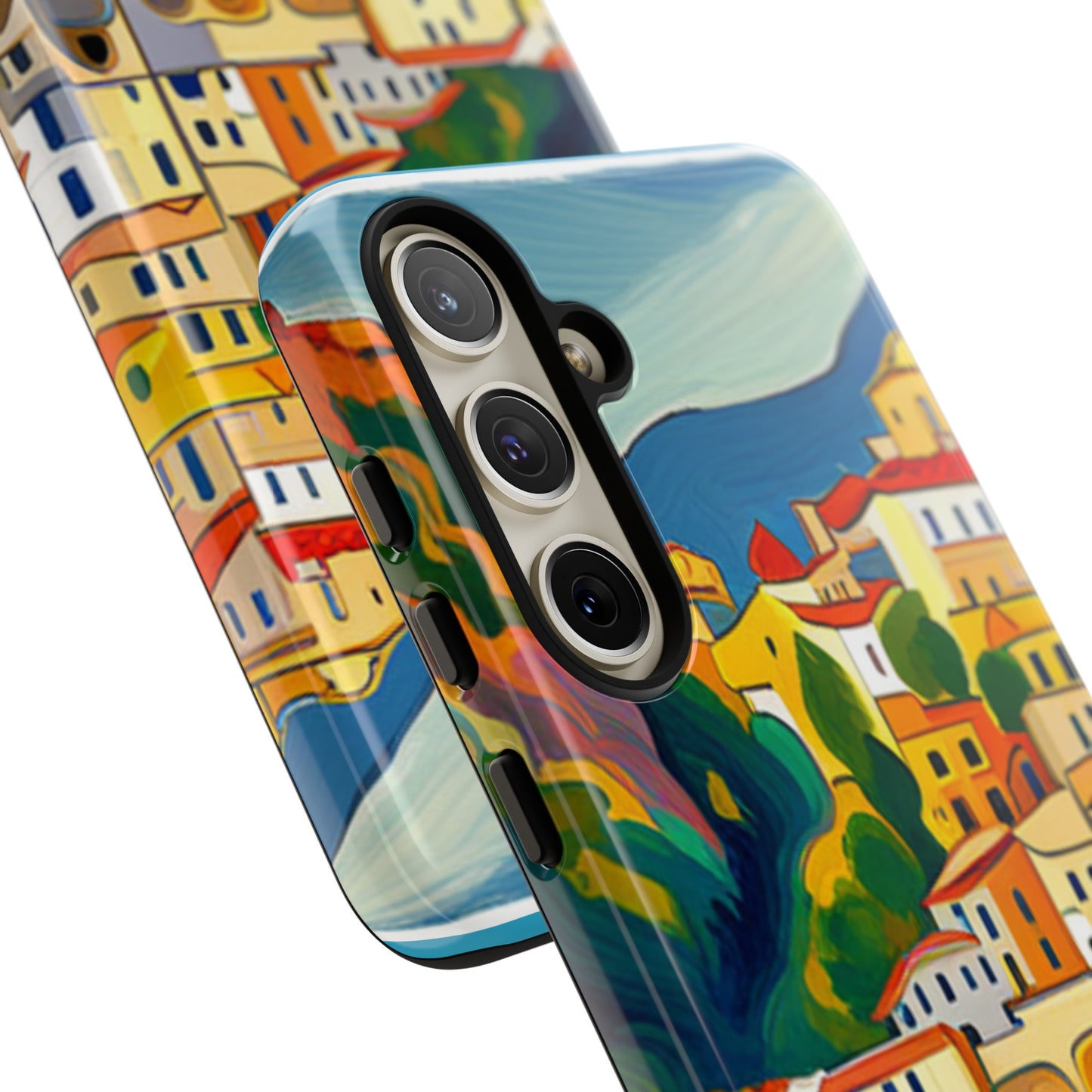 Italian Coastal Village Graphic- Tough Phone Case