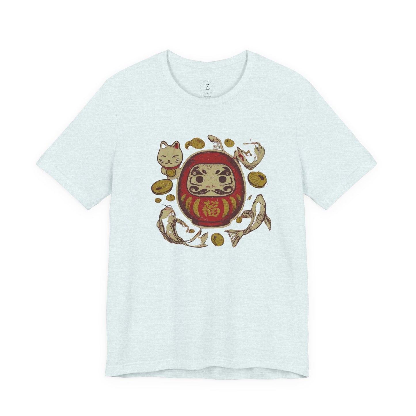 Japan Lucky Daruma Vintage T-Shirt, view 6