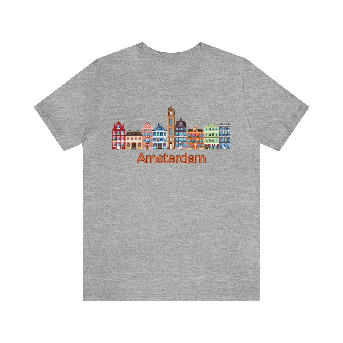 Amsterdam Canal Houses- Unisex T-Shirt