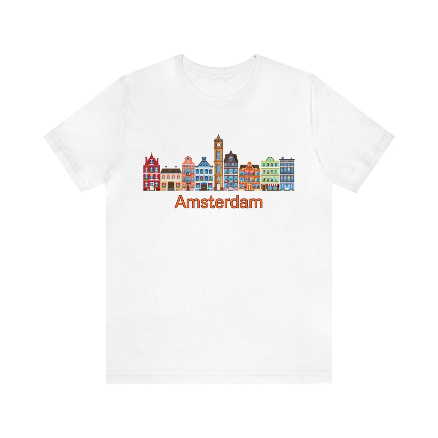 Amsterdam Canal Houses- Unisex T-Shirt