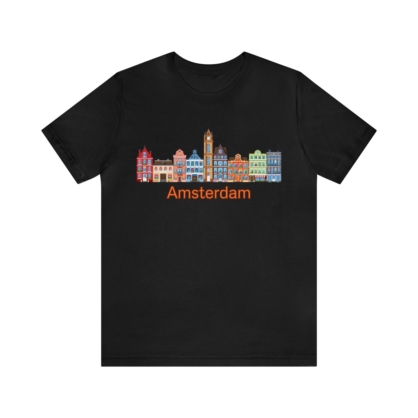 Amsterdam Canal Houses- Unisex T-Shirt