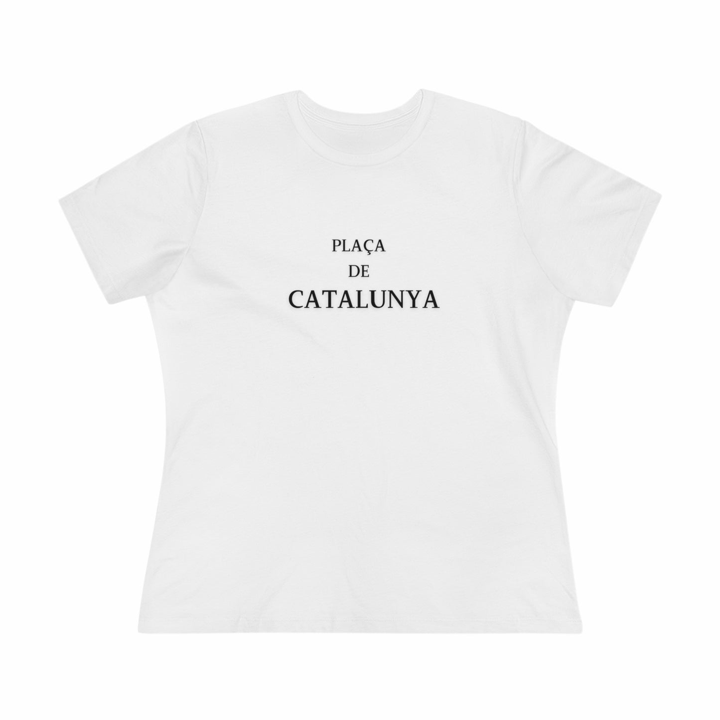 Barcelona Placa de Catalunya Font- Women's T-Shirt