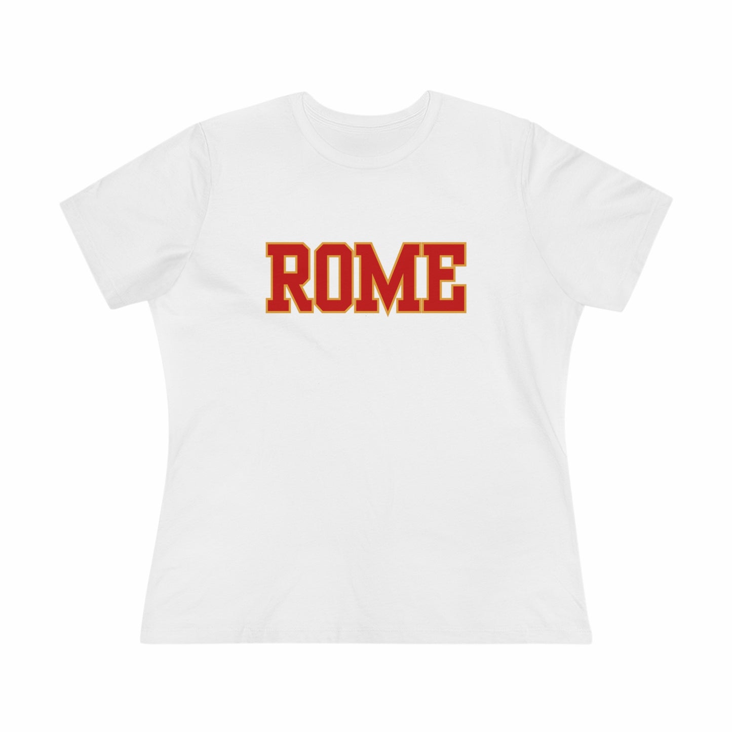 Italy Rome Block Font- Women's T-Shirt