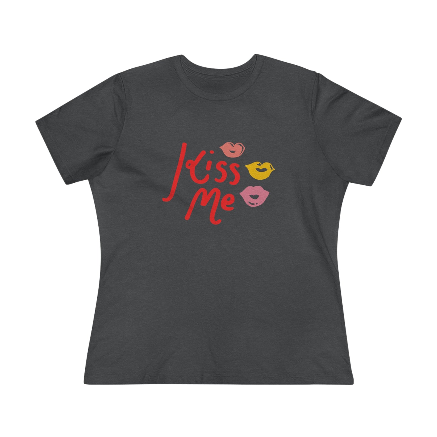 Kiss Me Color Lips- Women's T-Shirt