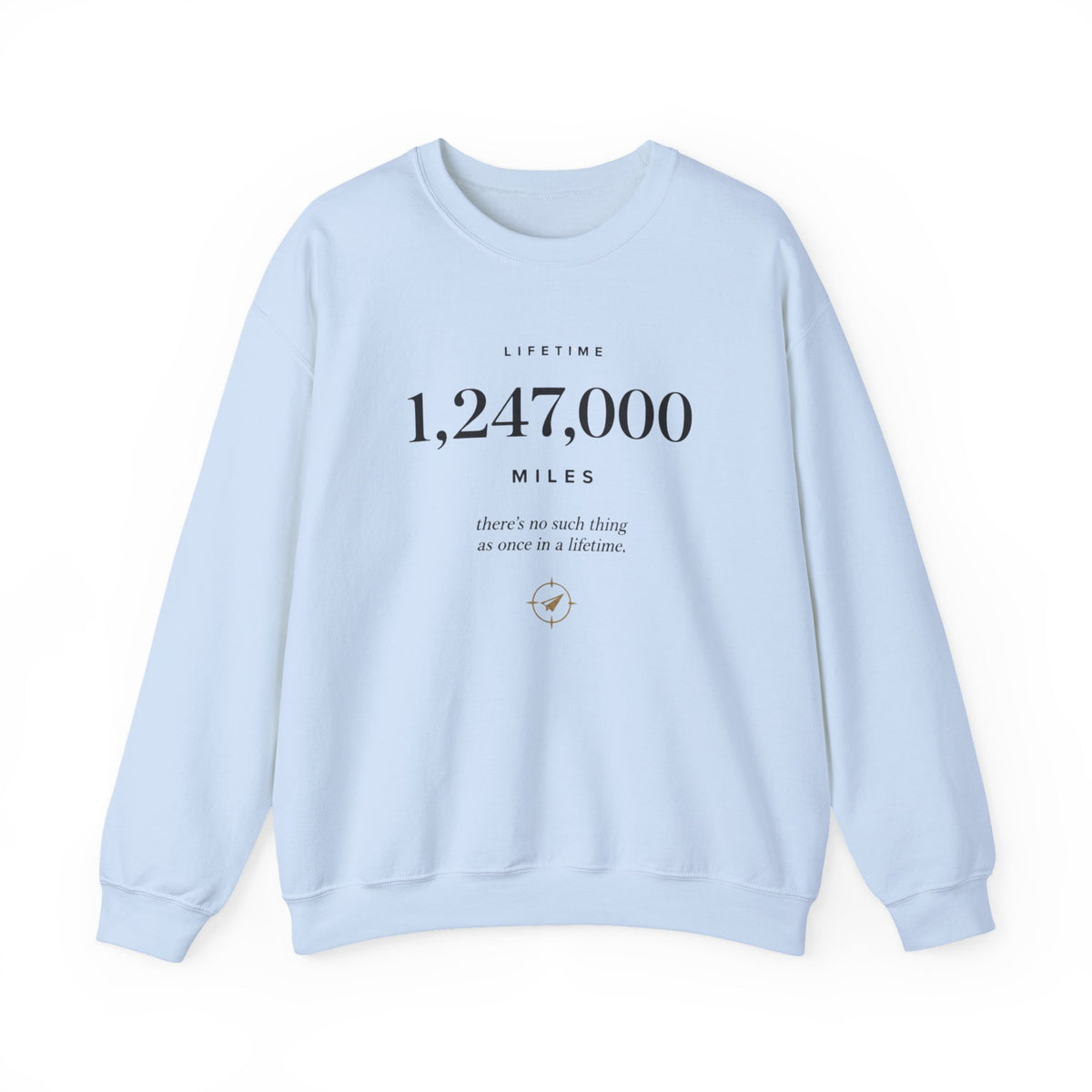 1,247,000 Miles crewneck sweatshirt, view 2
