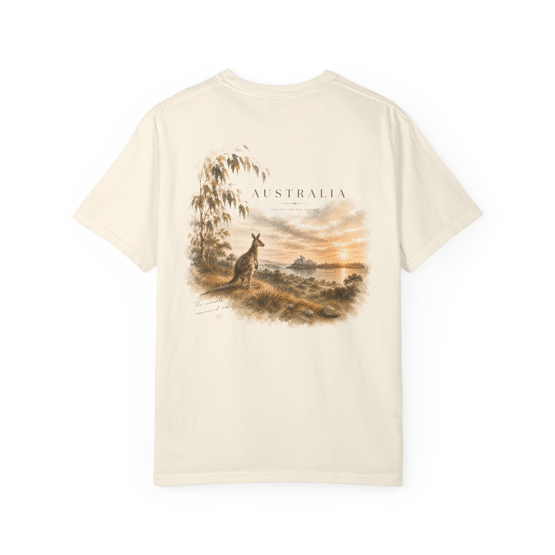 Australia Kangaroo Scenic outback graphic t-shirt, view 5