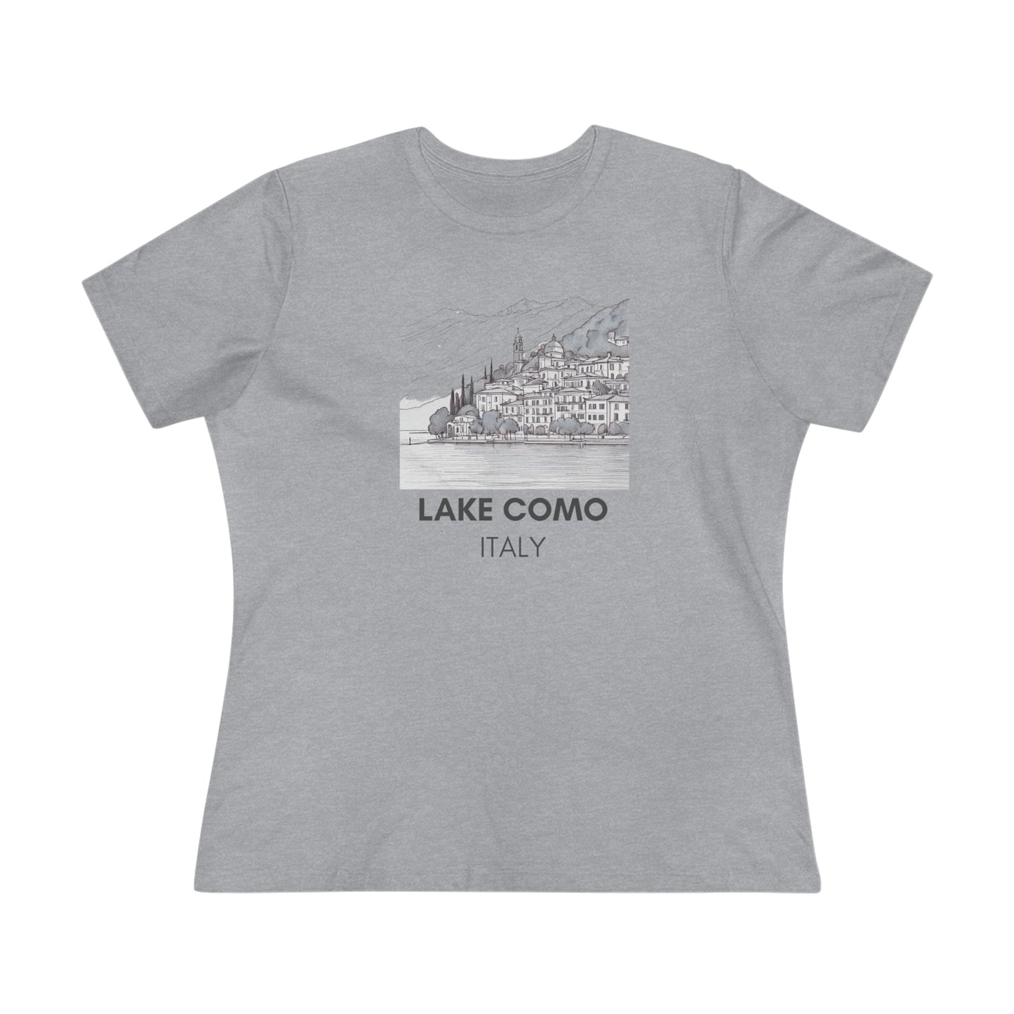 Italy Lake Como Graphic- Women's T-Shirt