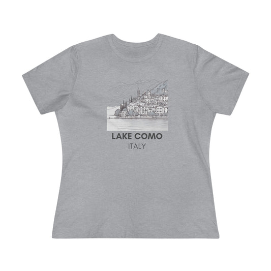 Italy Lake Como Graphic- Women's T-Shirt