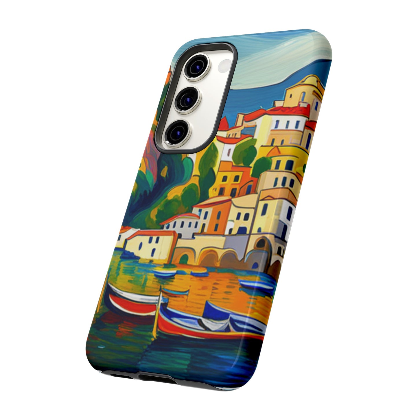 Italian Coastal Village Graphic- Tough Phone Case