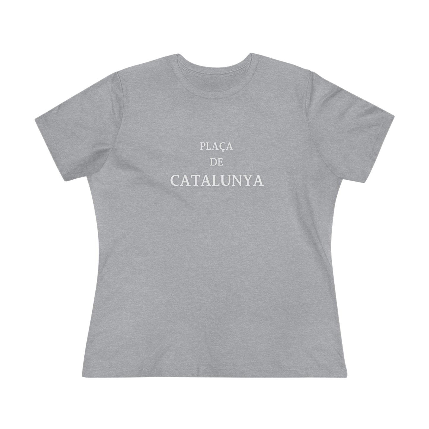 Barcelona Placa de Catalunya Font- Women's T-Shirt