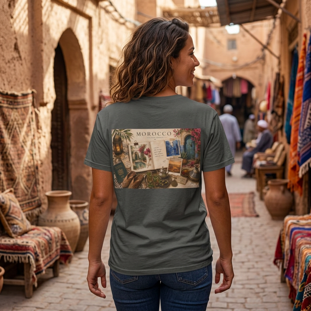 Morocco Vintage Postcard T-Shirt