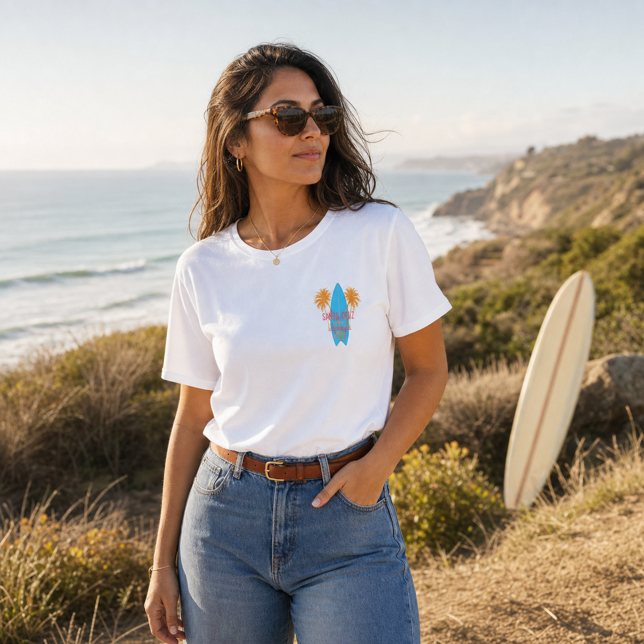 Santa Cruz surfing ocean wave graphic t-shirt