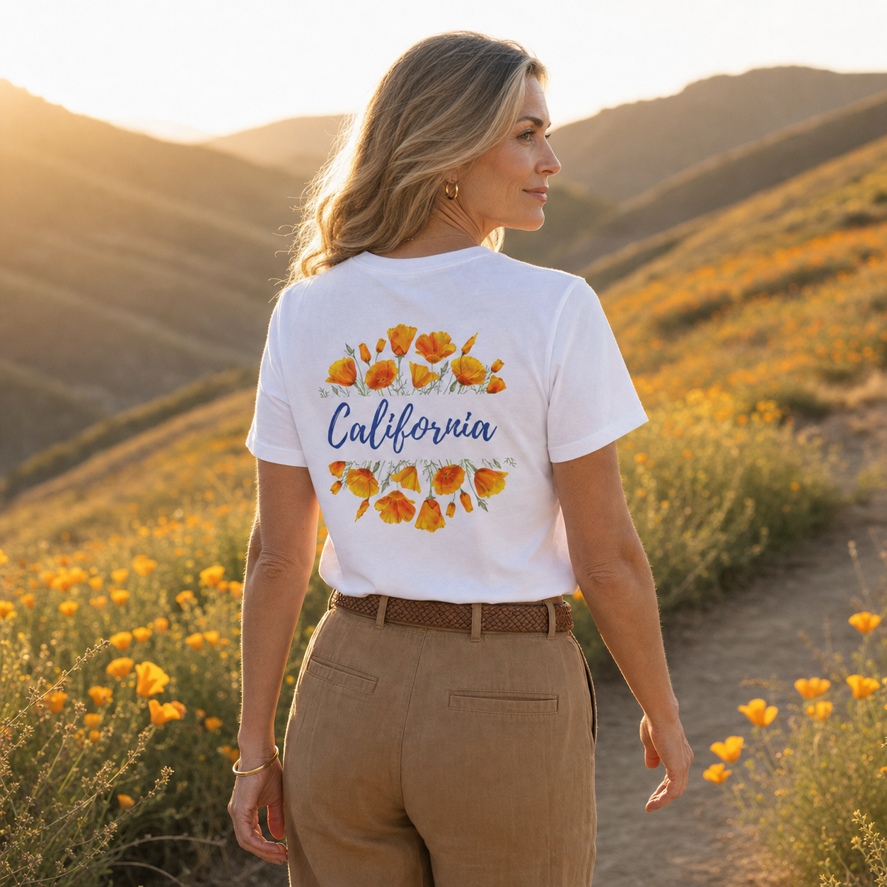 California Poppy Women's T-Shirt, view 3