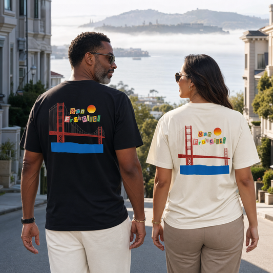 San Francisco Golden Gate Bridge graphic t-shirt