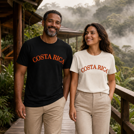 Costa Rica arched text destination graphic t-shirt