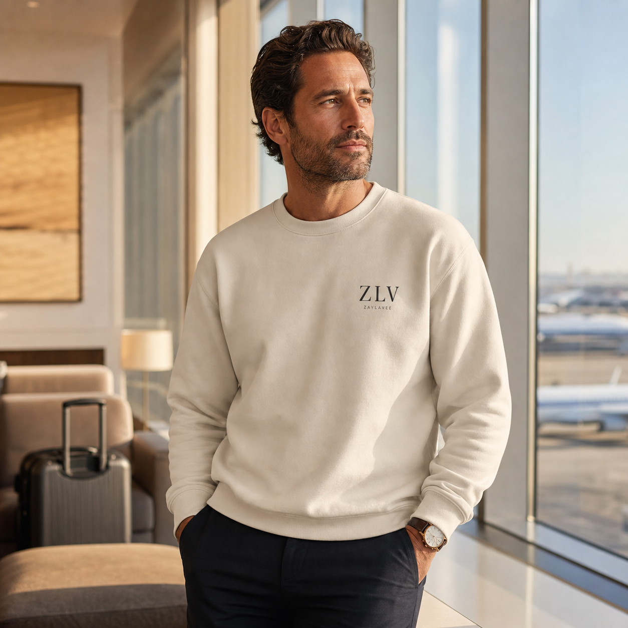 ZLV Minimalist Logo Crewneck Sweatshirt