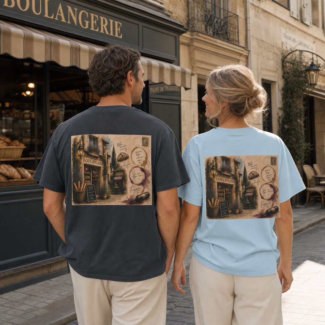 French Bakery Vintage Travel T-Shirt