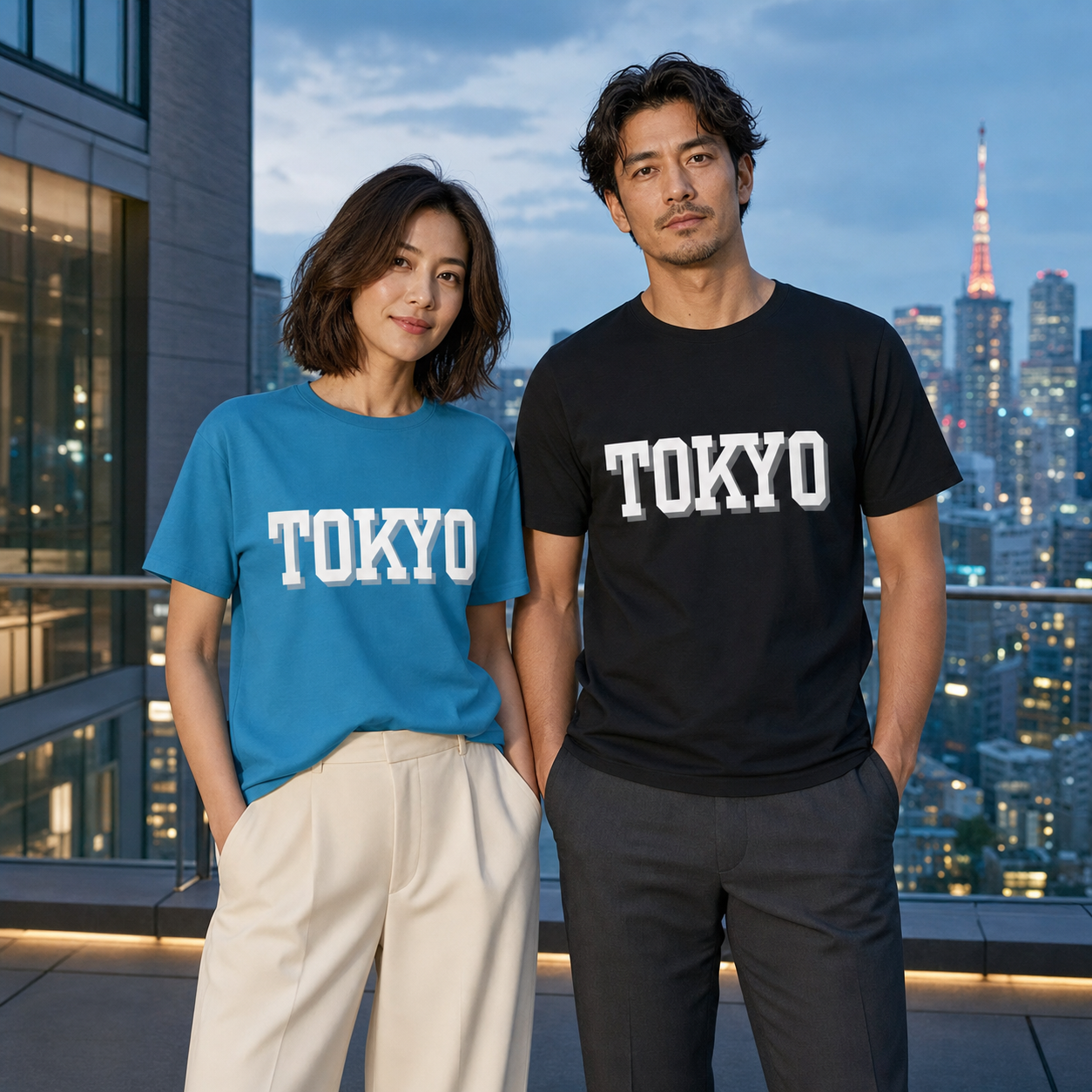 Tokyo Japan block-font graphic unisex t-shirt