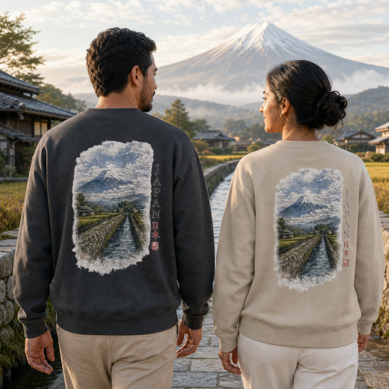 Japan Scenic Crewneck Sweatshirt