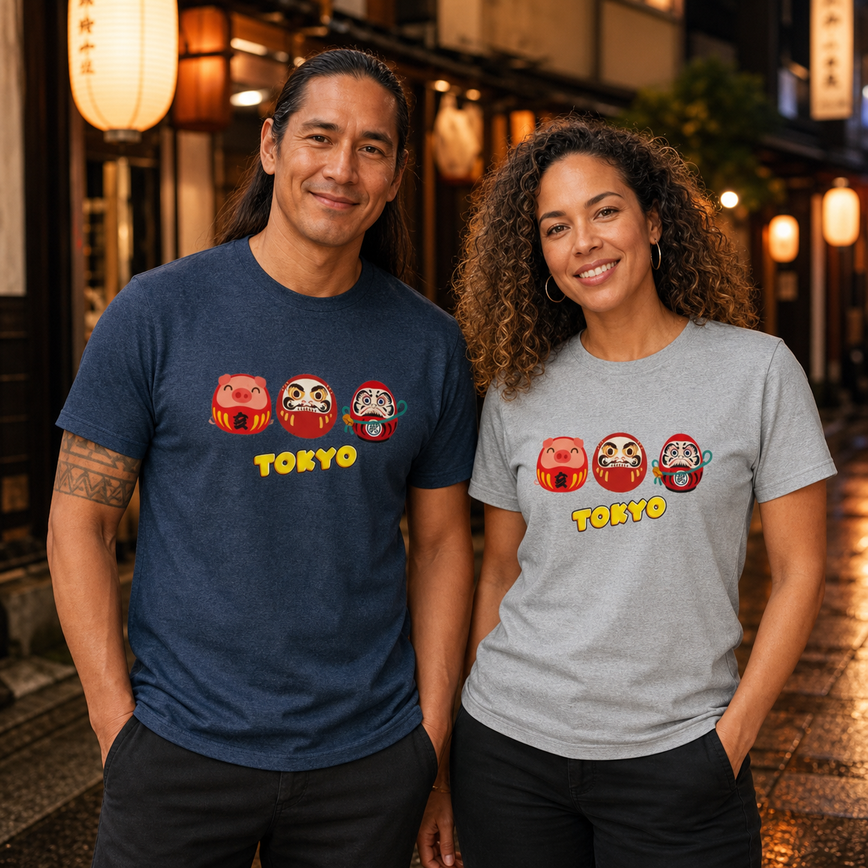 Tokyo Daruma Doll graphic unisex t-shirt