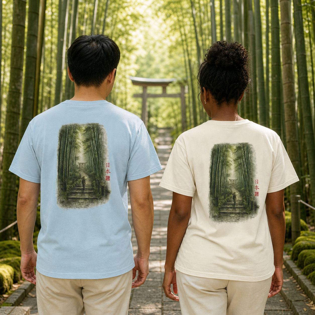 Avenue to the Shrine Bamboo Forest T-Shirt
