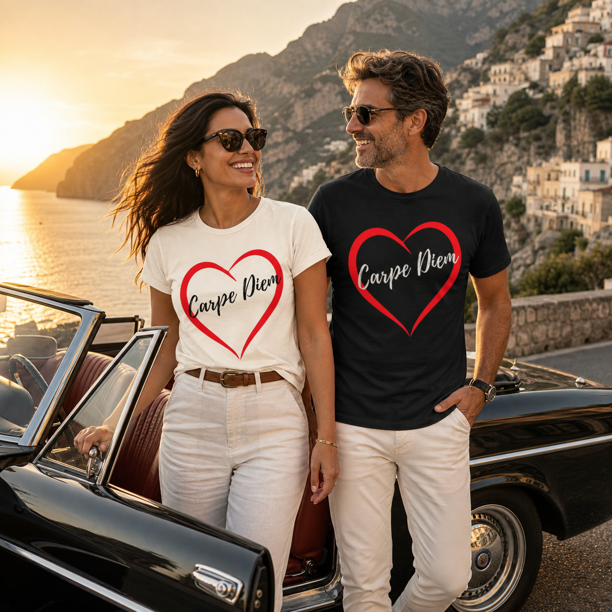 Carpe Diem heart graphic t-shirt
