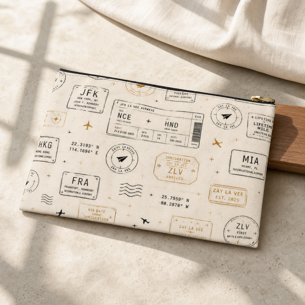 The Travel Edit Pouch – Boarding Pass Organizer