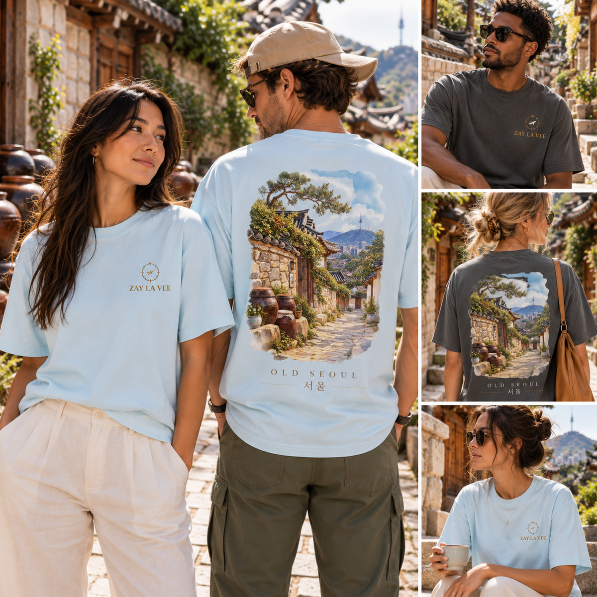 Old Seoul | Curated For The Journey | South Korea Travel T-Shirt