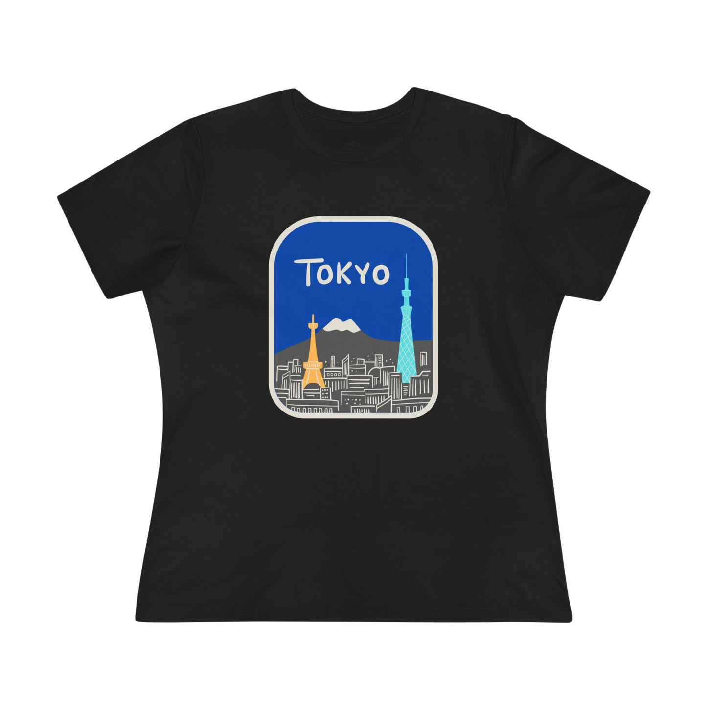 Tokyo Tower and Skytree- Women's T-Shirt