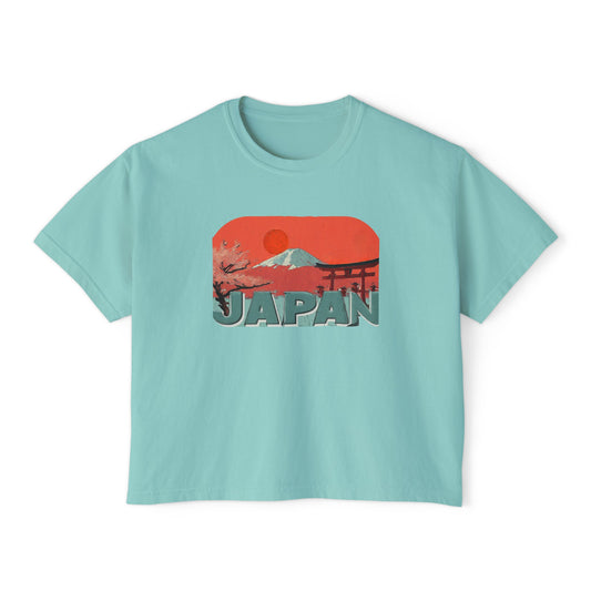 Japan Mt. Fuji- Women's Crop T-Shirt